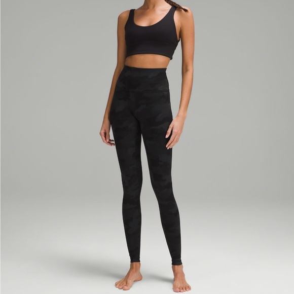 lululemon athletica Pants - Lululemon Align Black Camo Leggings 25”